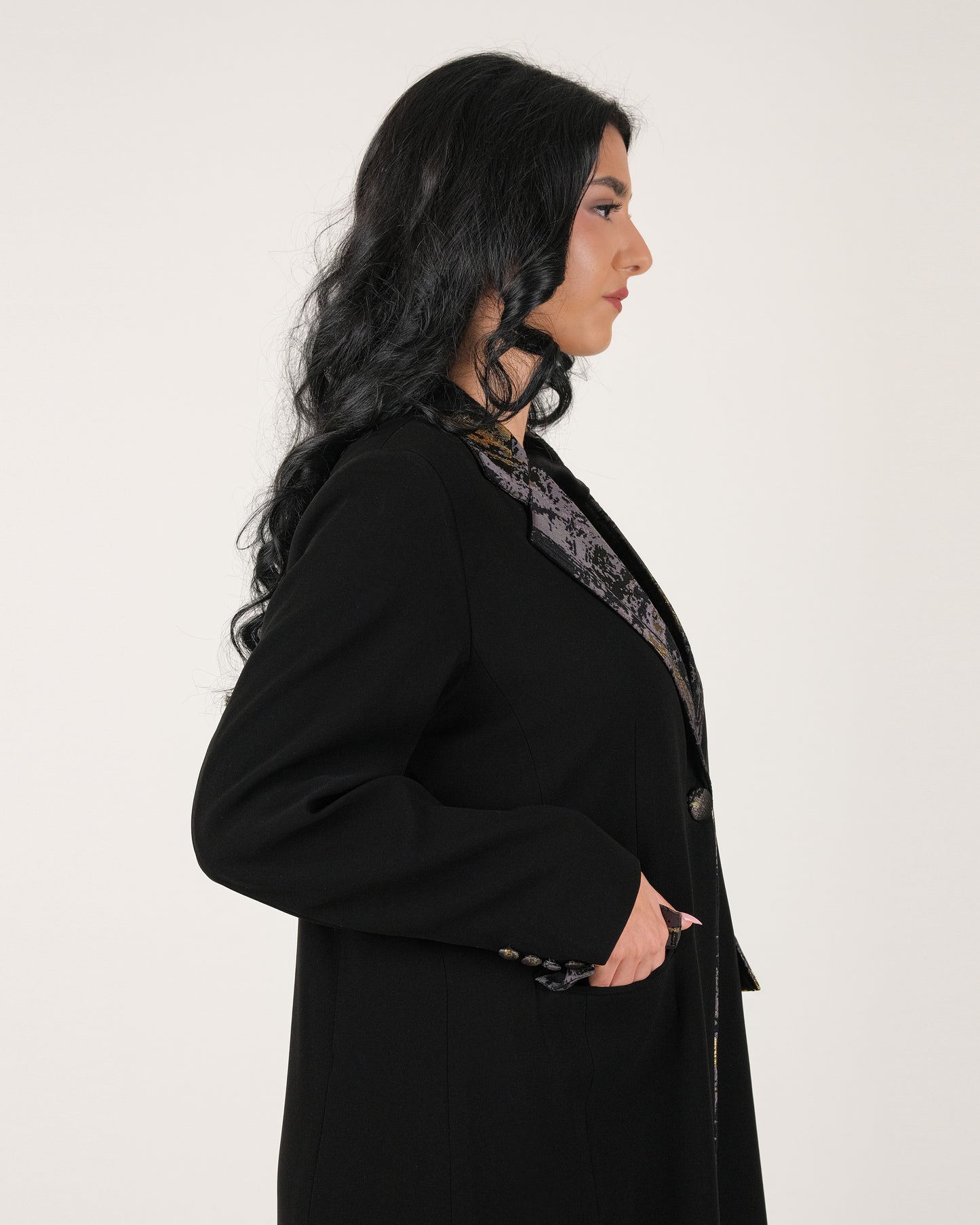 Blazer with Golden Brushstroke
