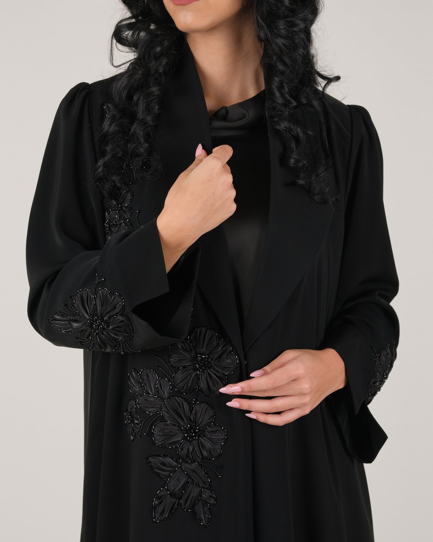Grace in Floral HandWork Abaya