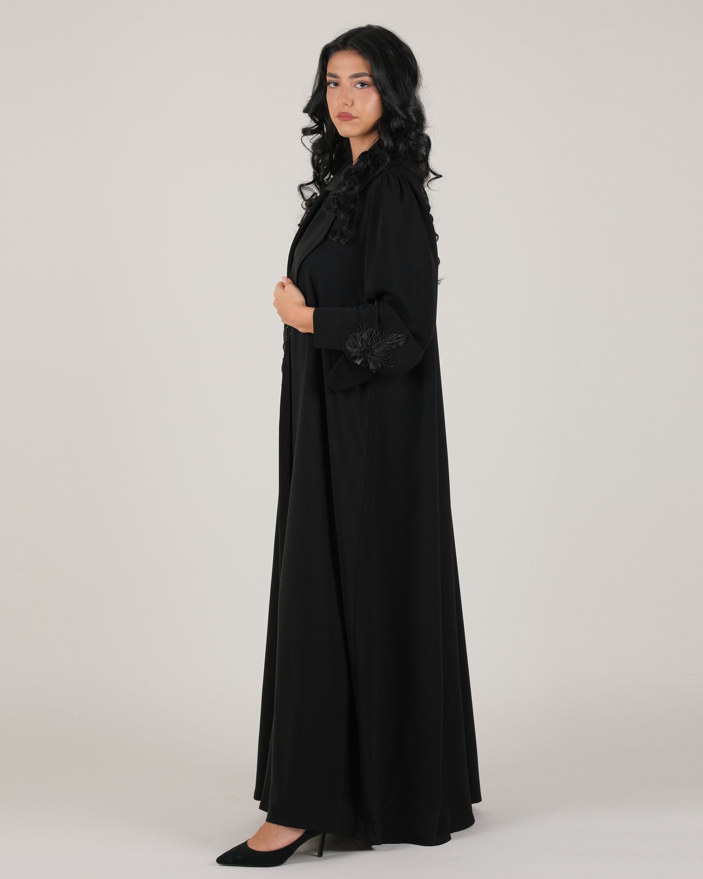 Grace in Floral HandWork Abaya