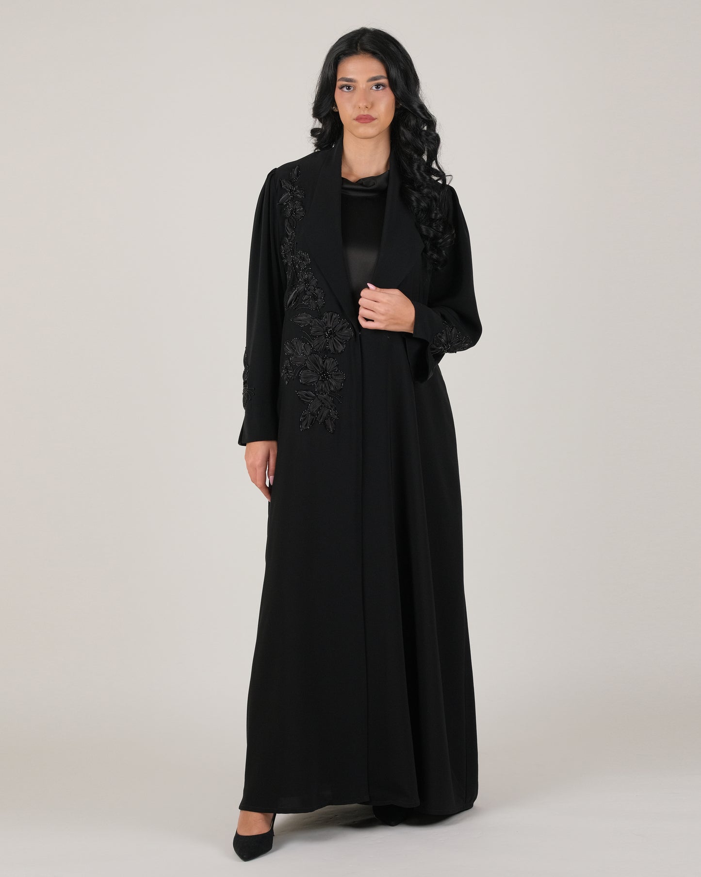 Grace in Floral HandWork Abaya
