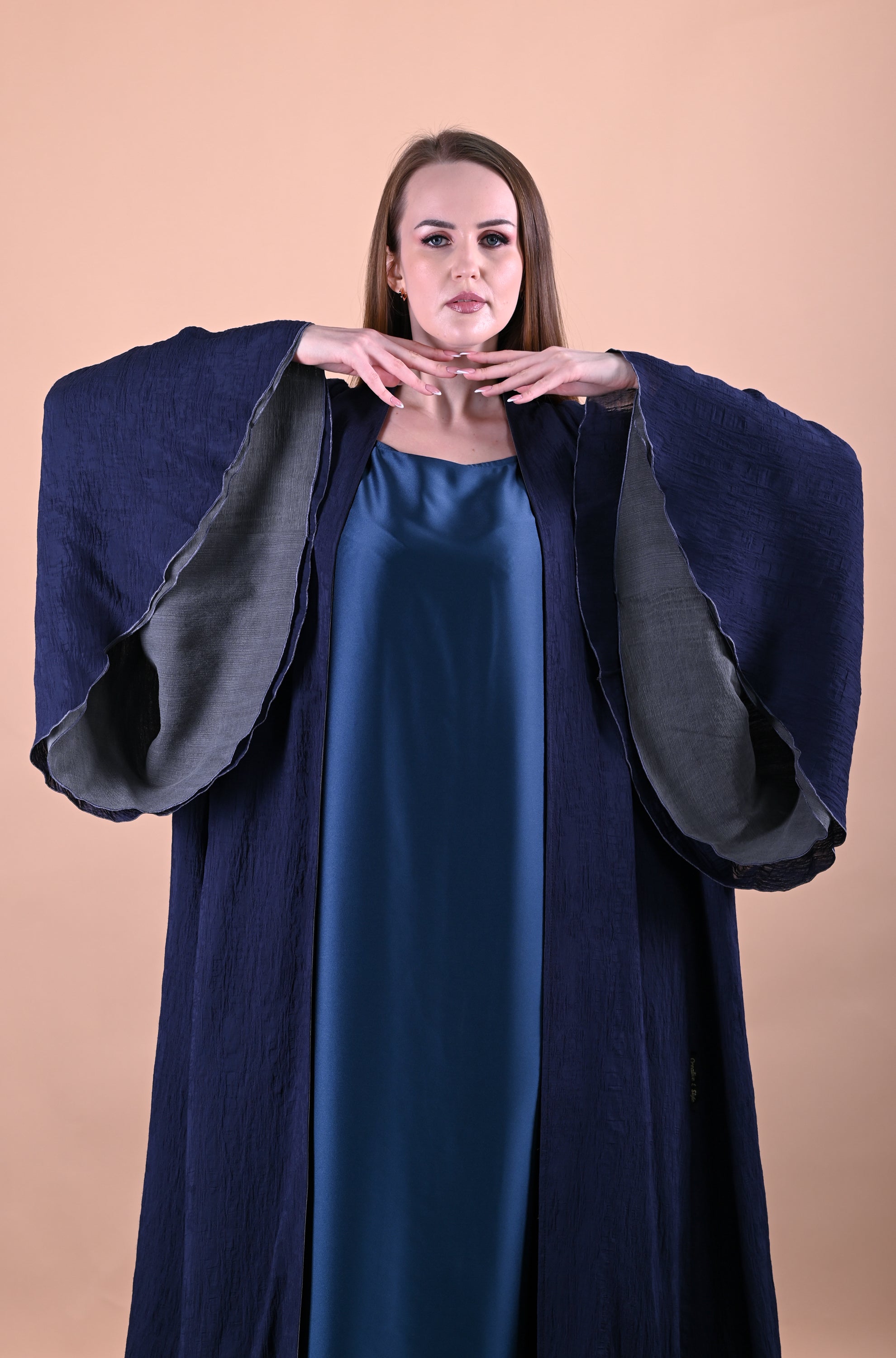 Nylon Abaya Hand Design