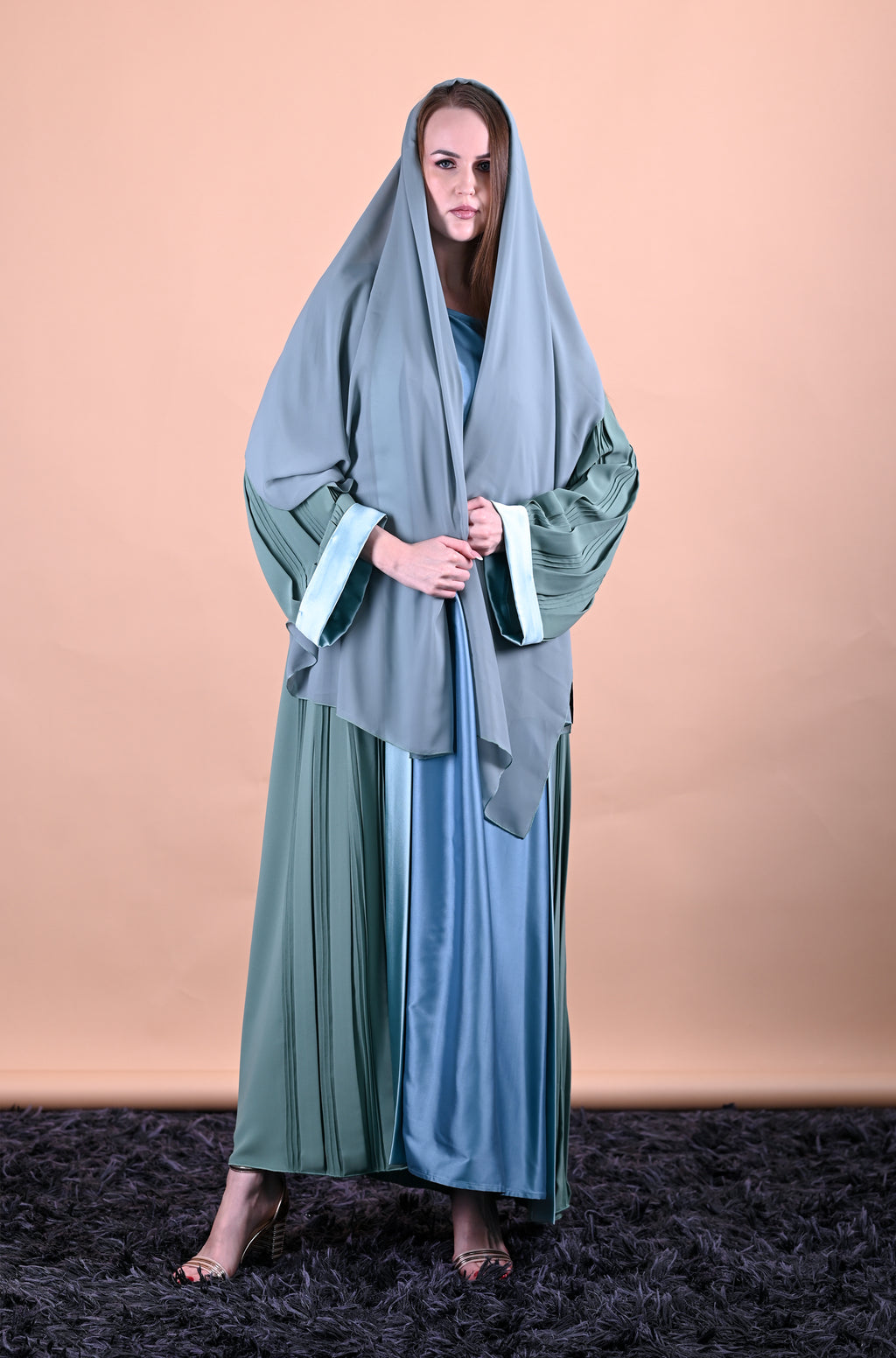 Legendry Hand Made Enigma Green Abaya