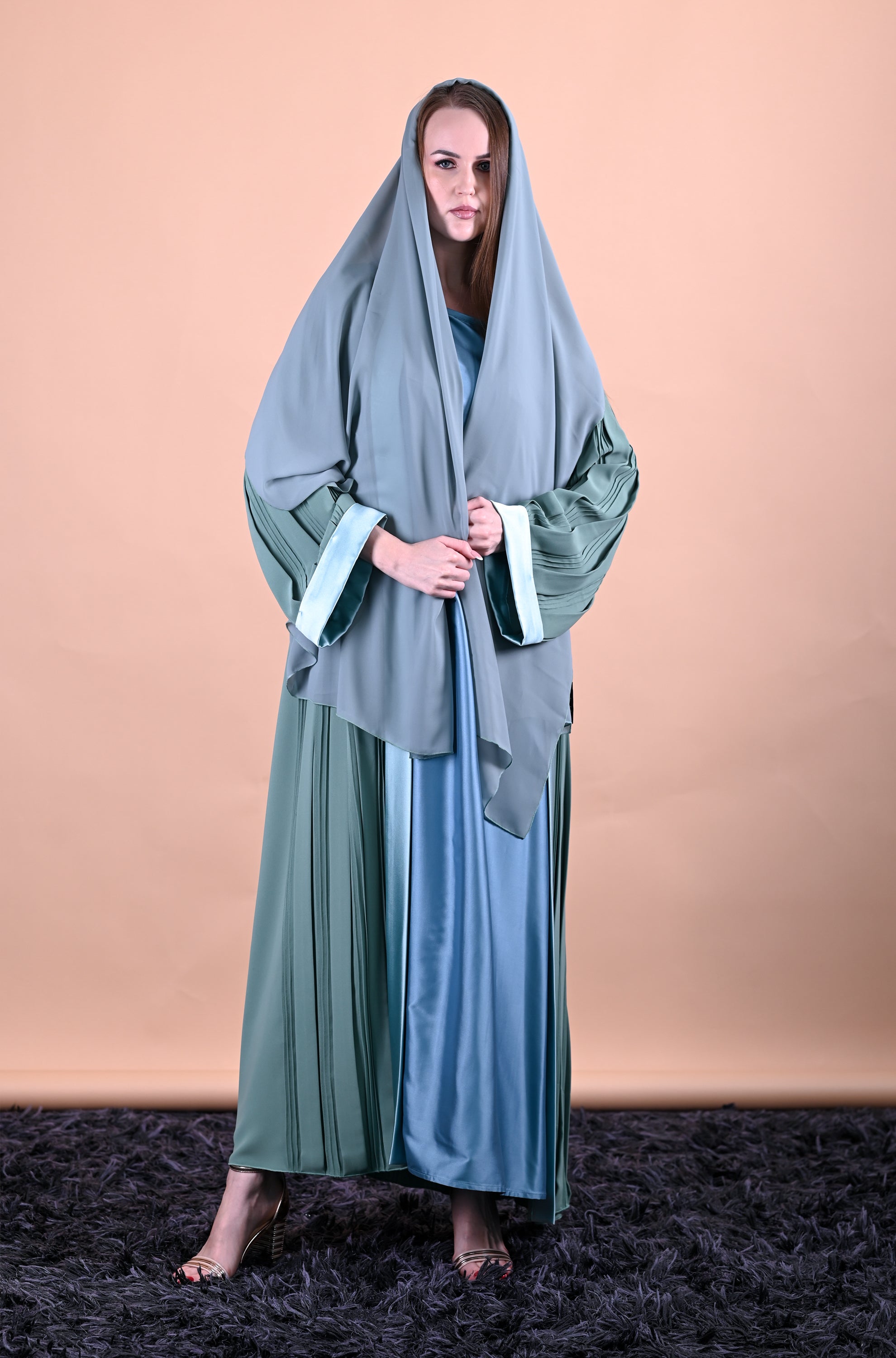 Legendry Hand Made Enigma Green Abaya