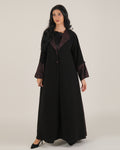 Back Printed Abaya- Elegant Korean Nida Fabric