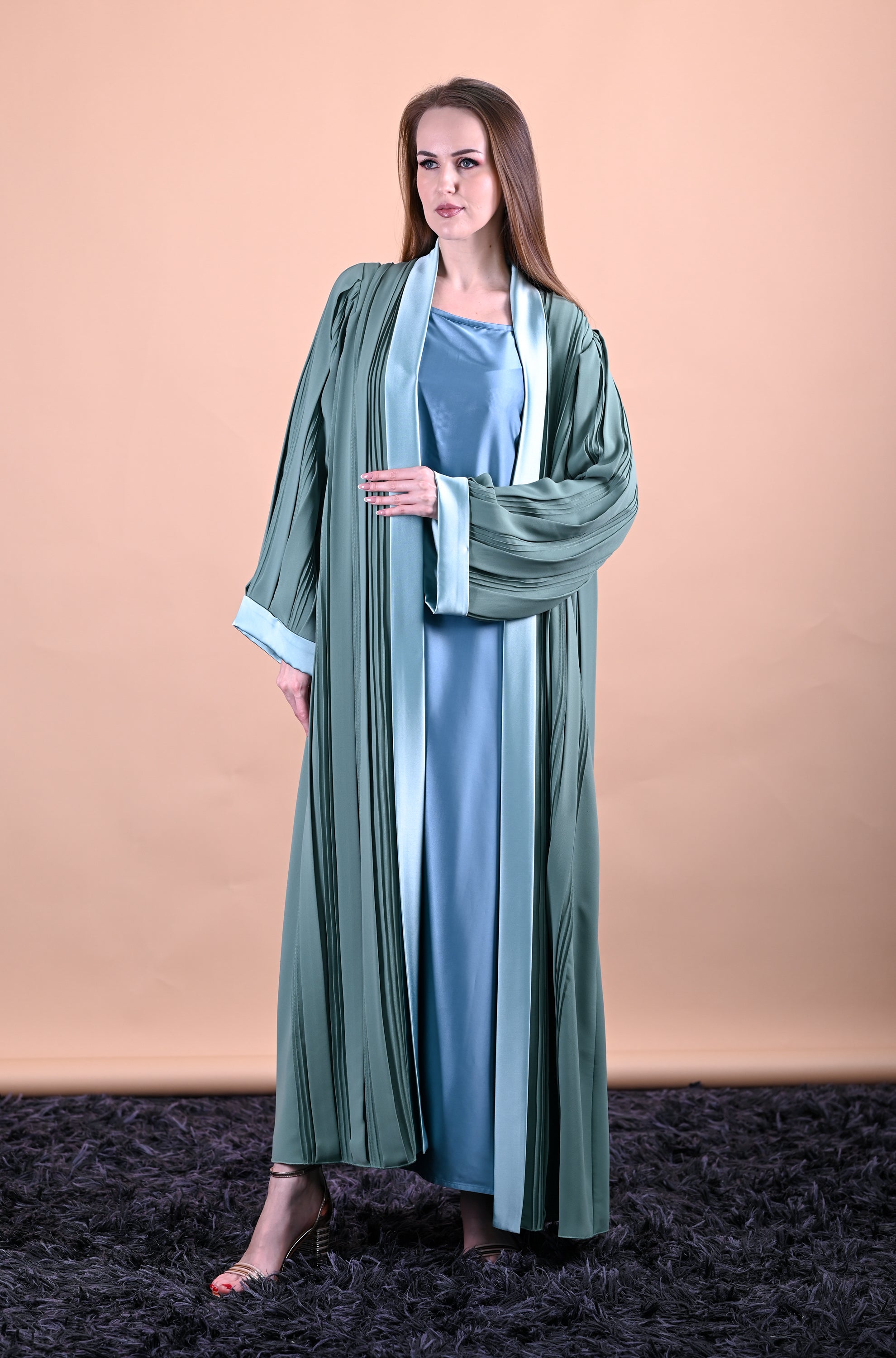 Legendry Hand Made Enigma Green Abaya