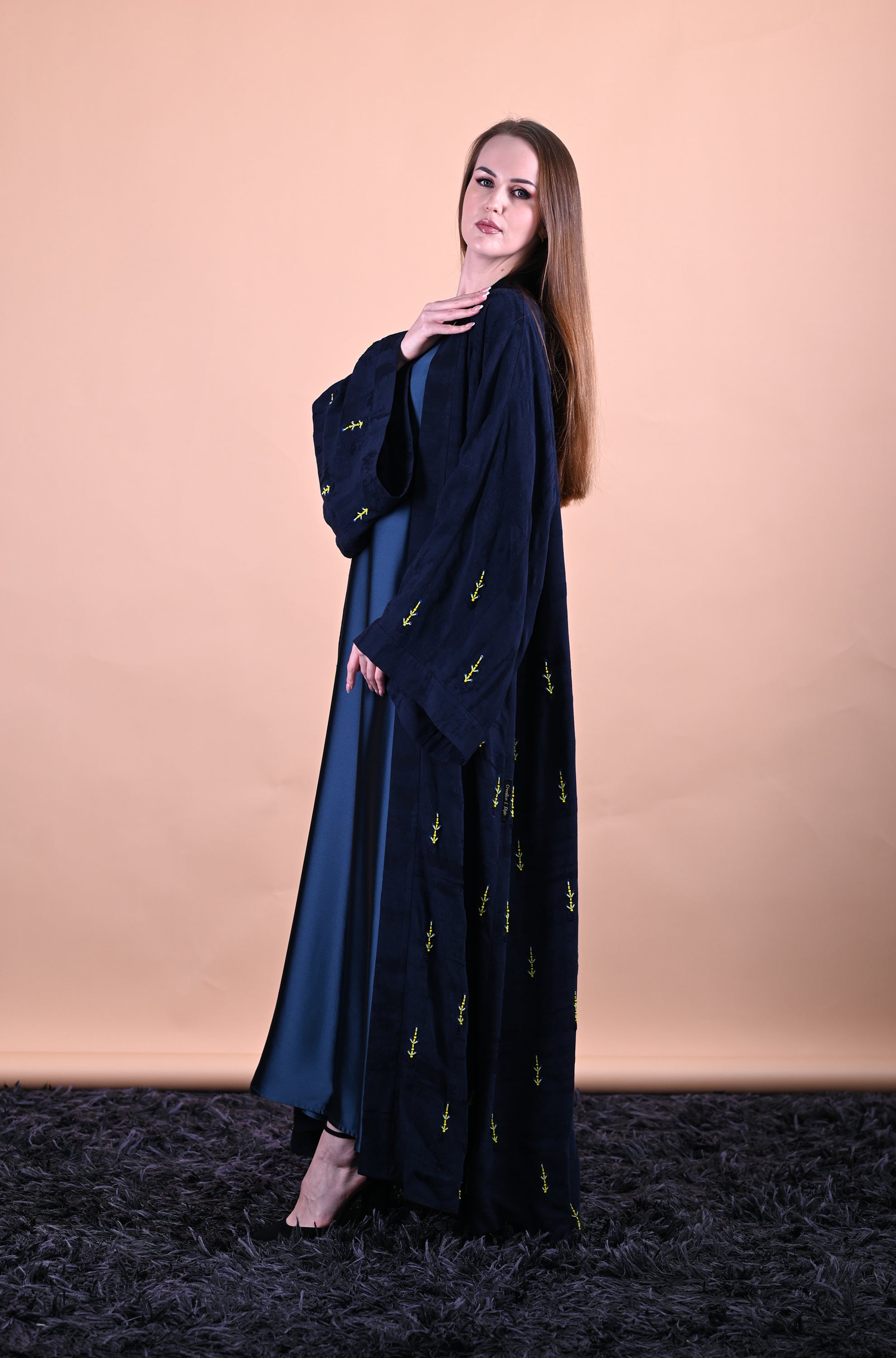 Blue nylon Abaya