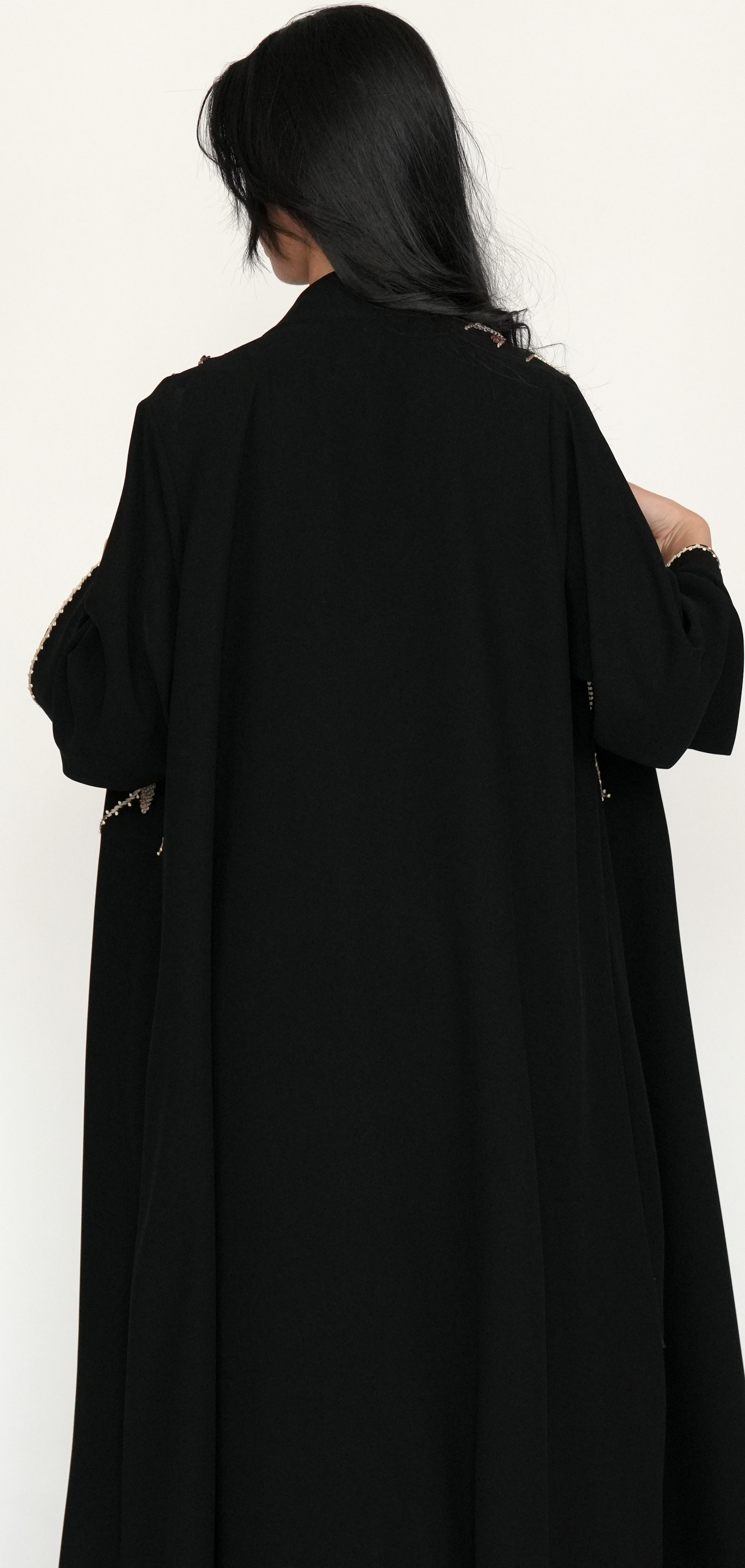 Black Open Abaya