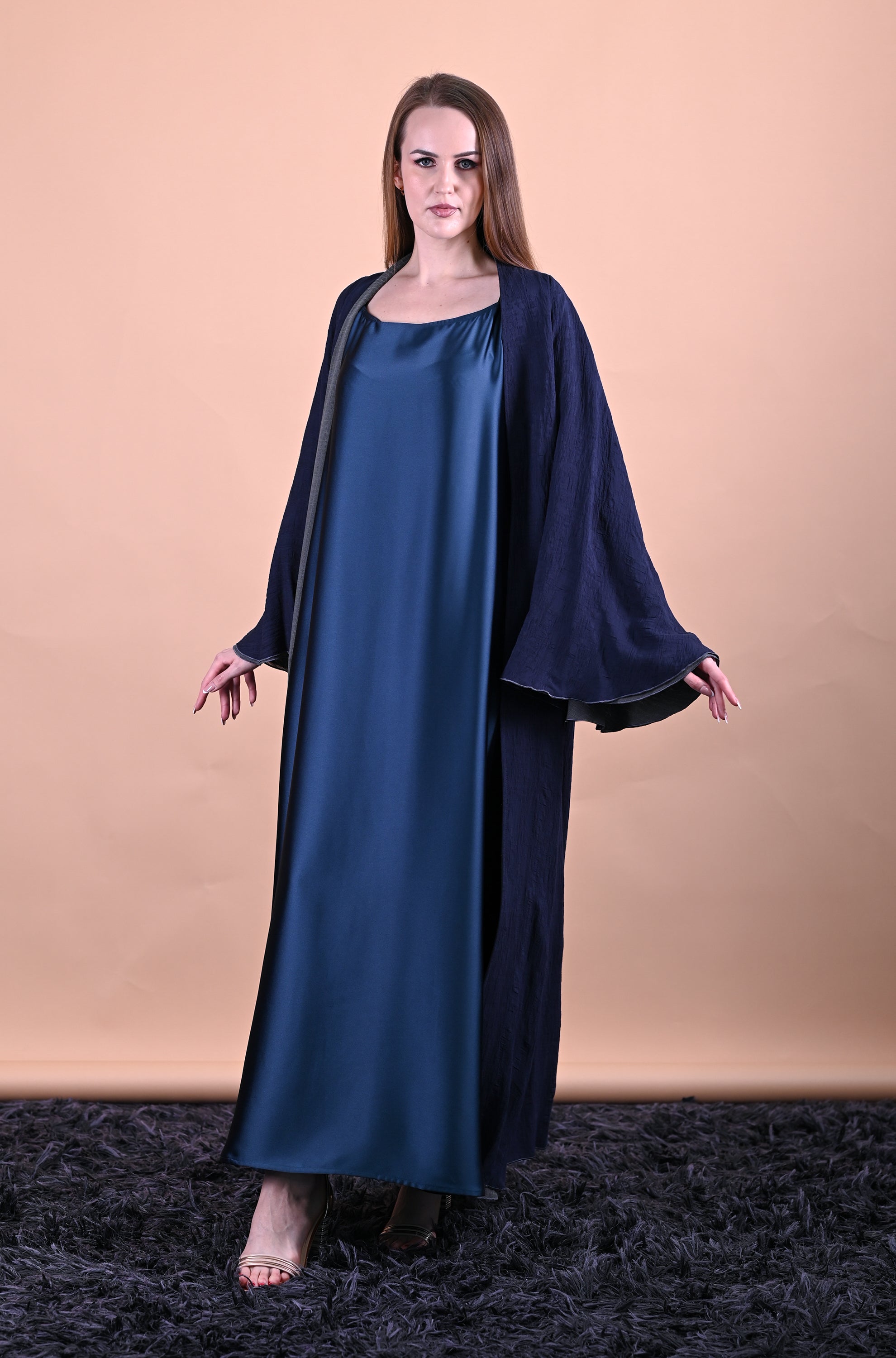 Nylon Fabric Abaya Umbrella Hand Design