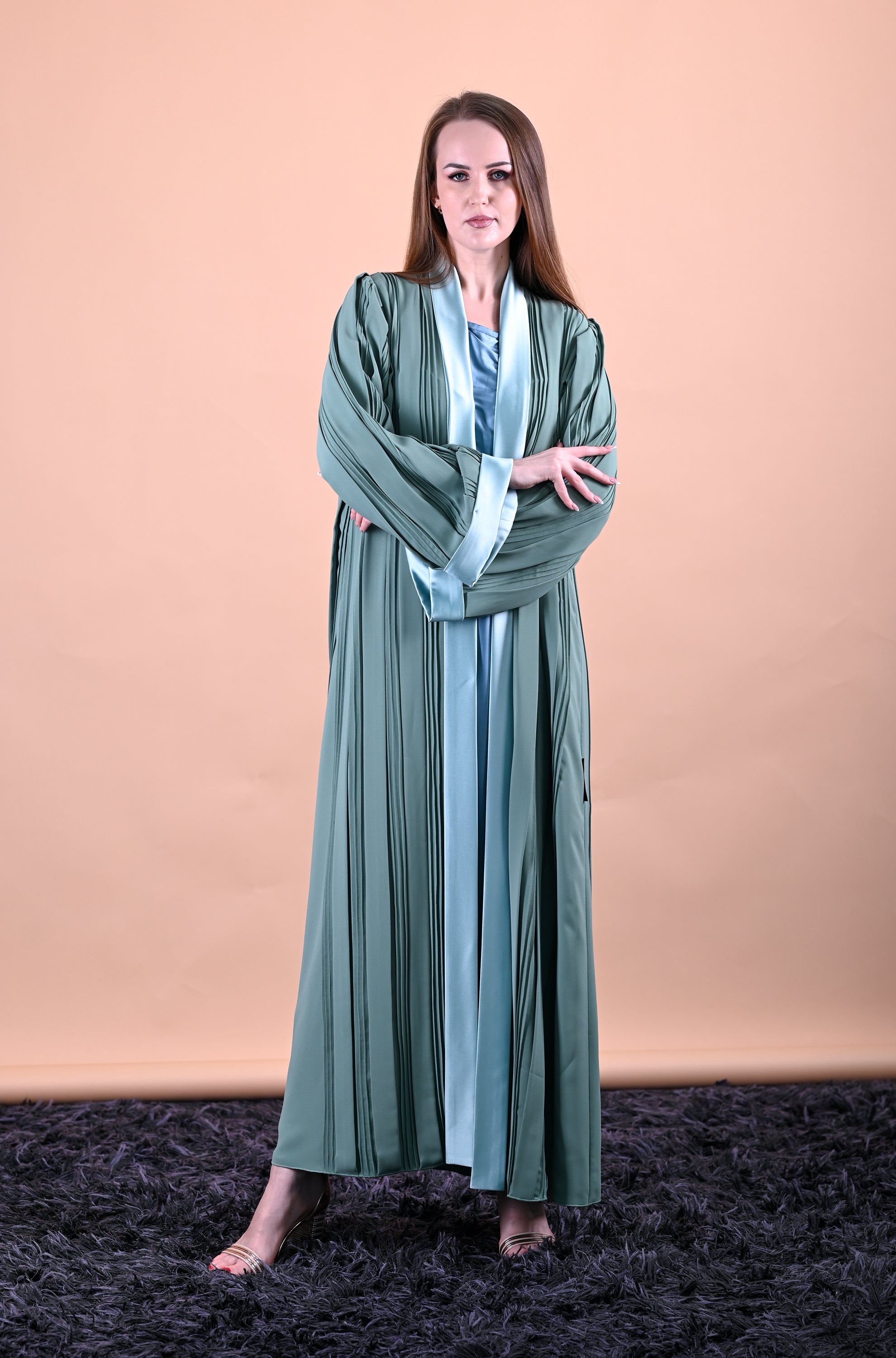 Legendry Hand Made Enigma Green Abaya