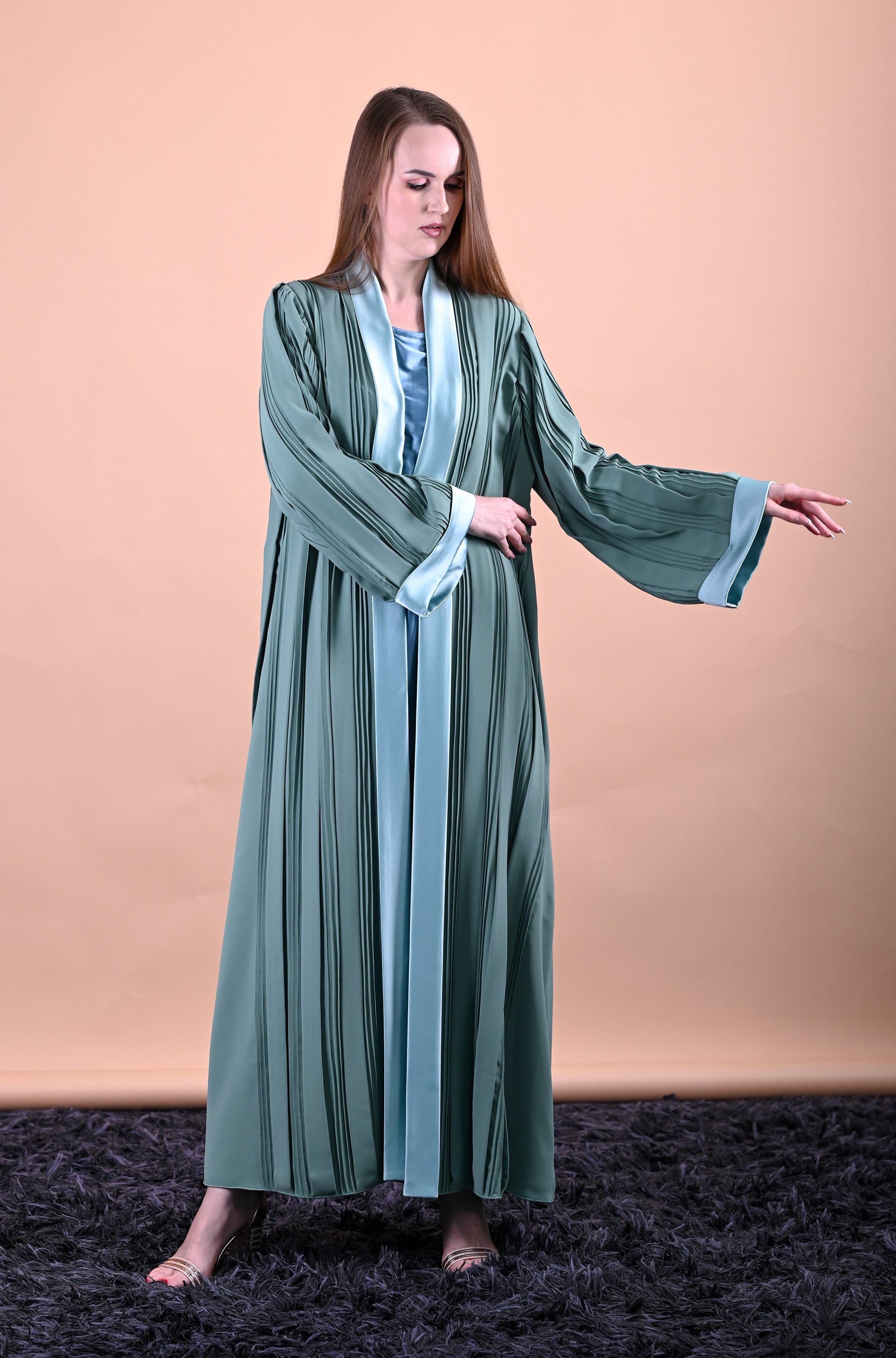 Legendry Hand Made Enigma Green Abaya