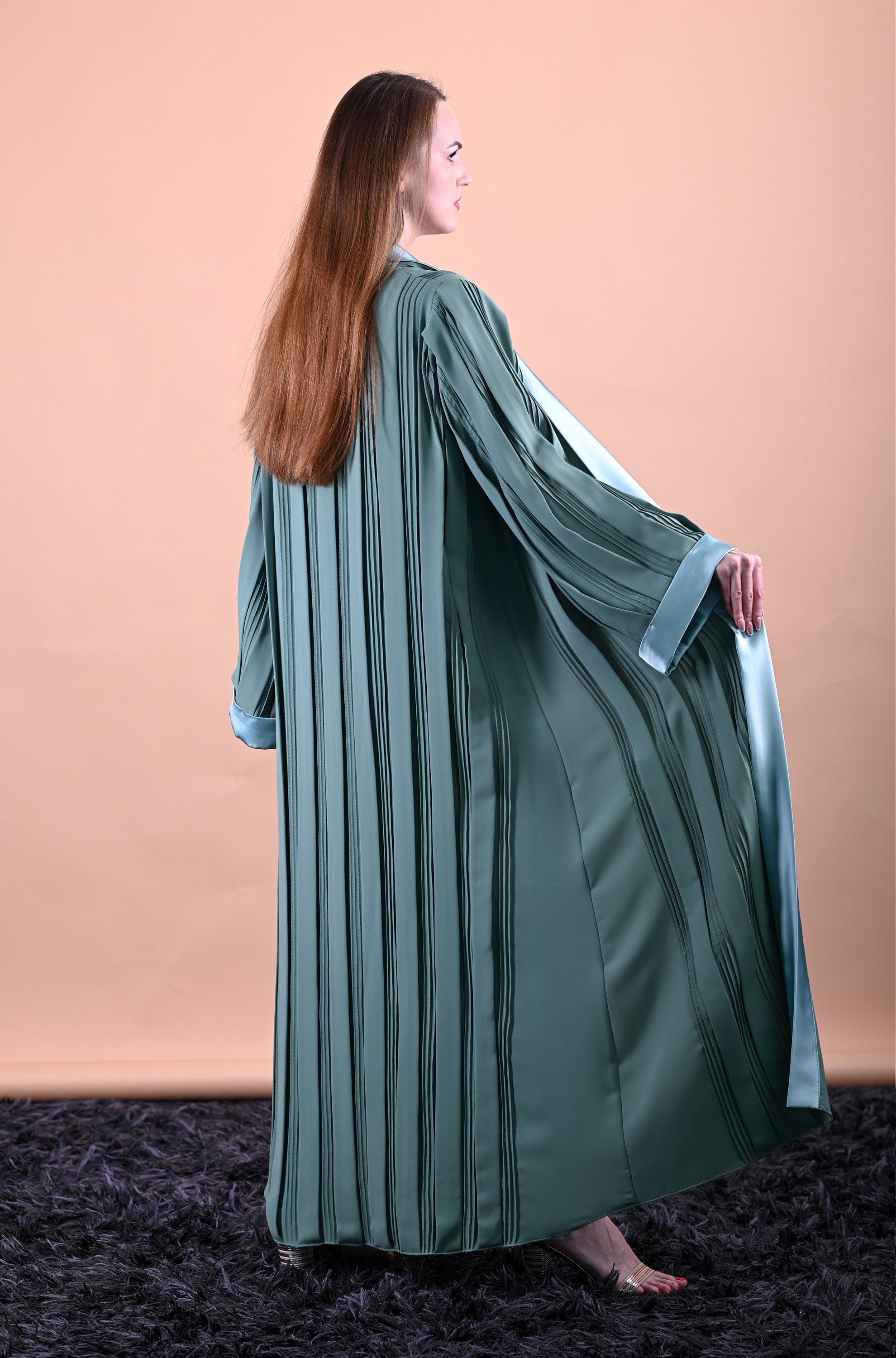 Legendry Hand Made Enigma Green Abaya