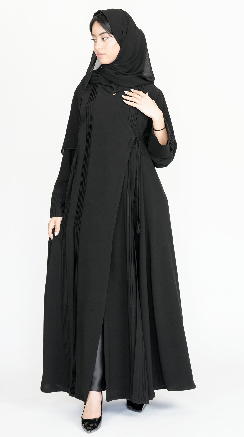 Black Pleated