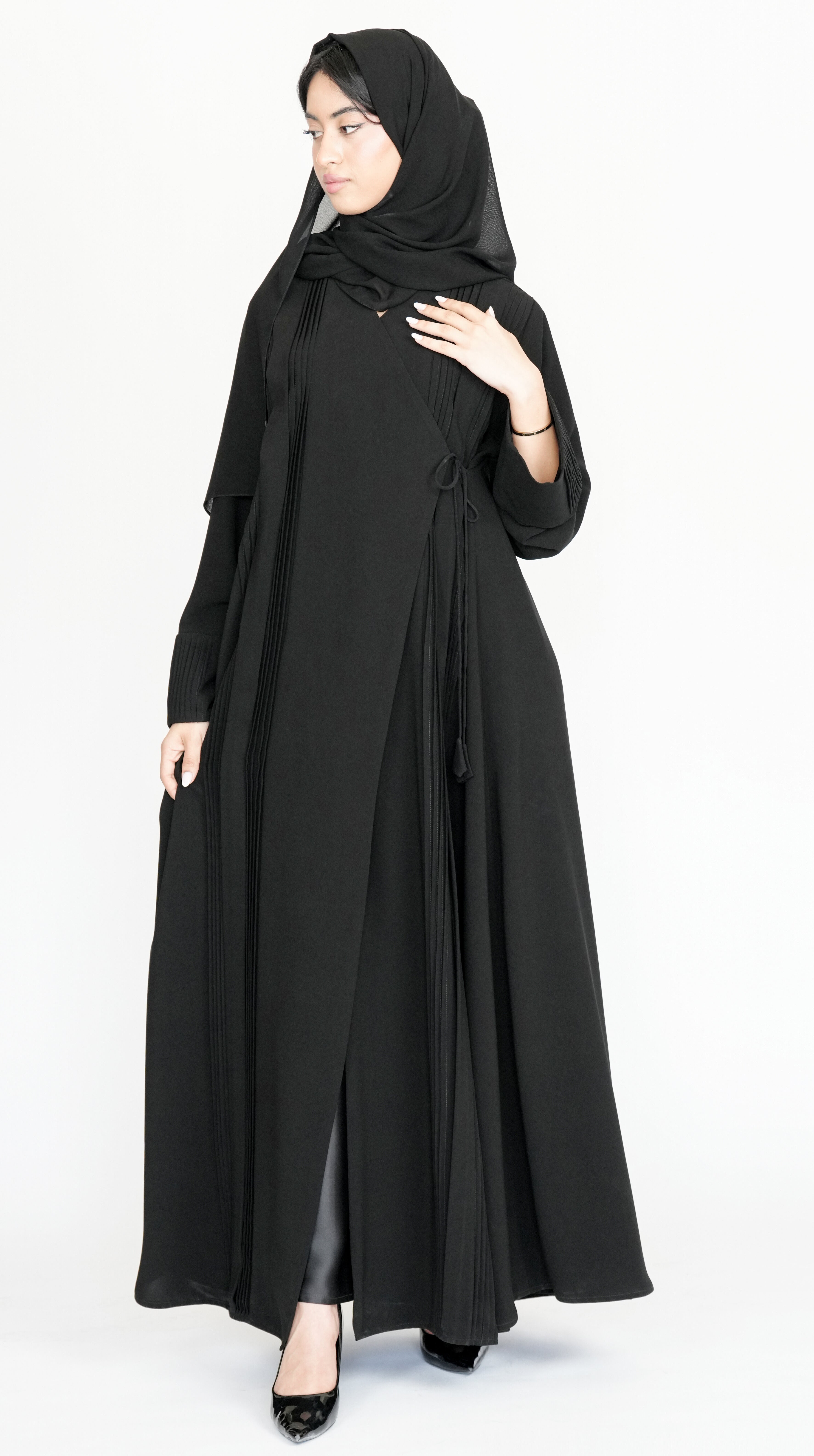 Black Pleated