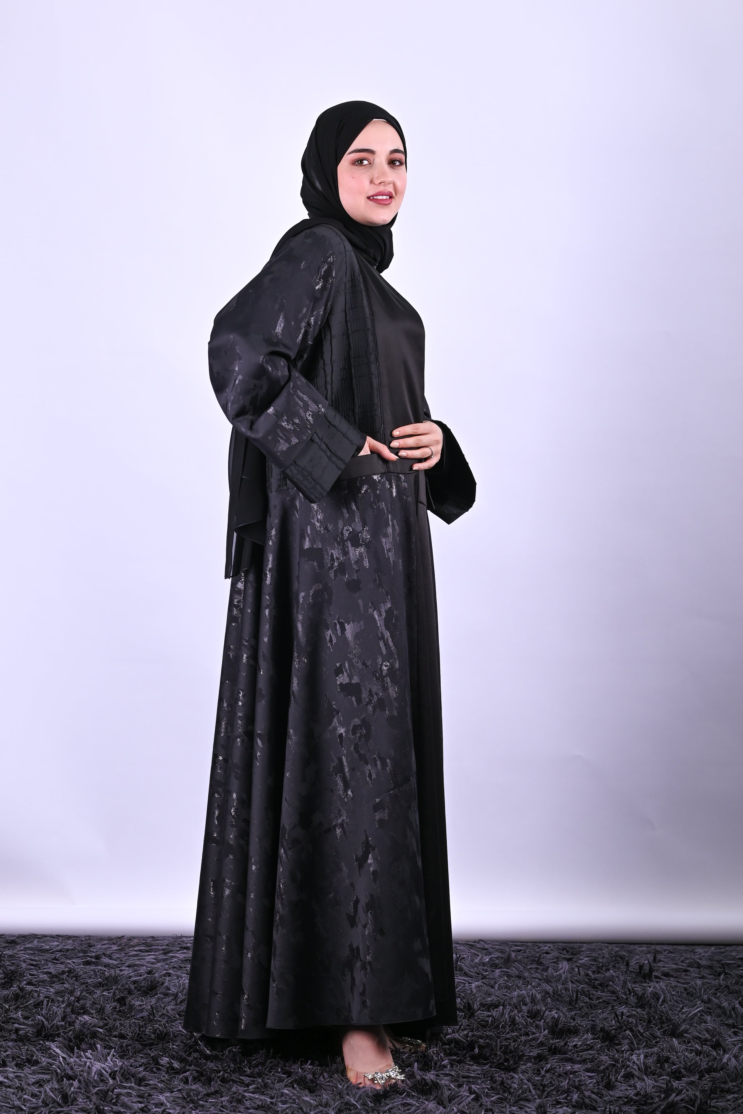Elegant Silk Abaya