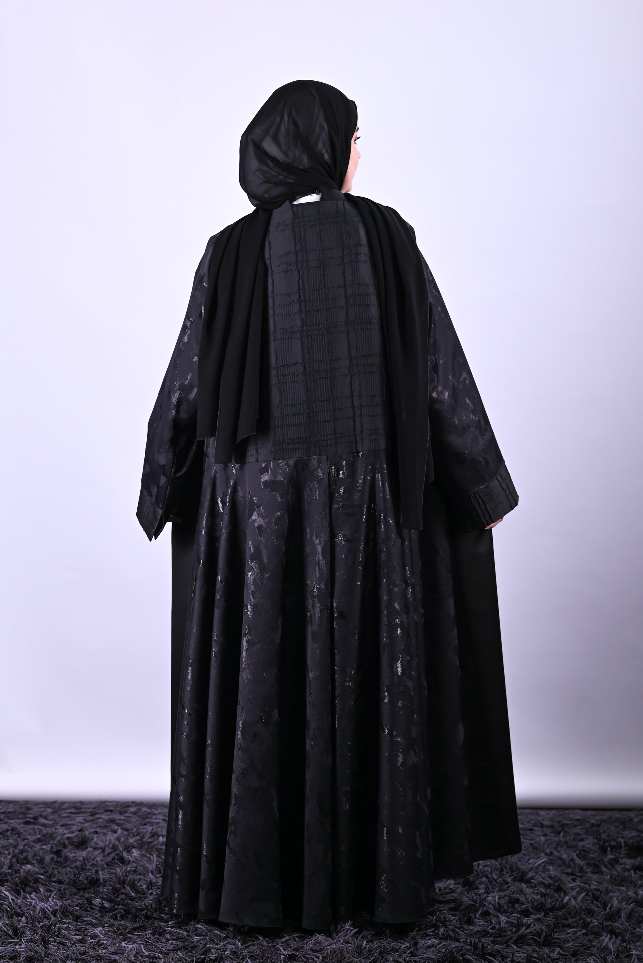 Elegant Enigma Silk Crepe Abaya