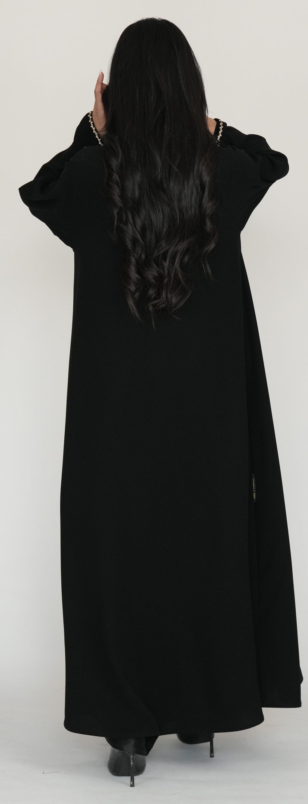 Black Open Abaya
