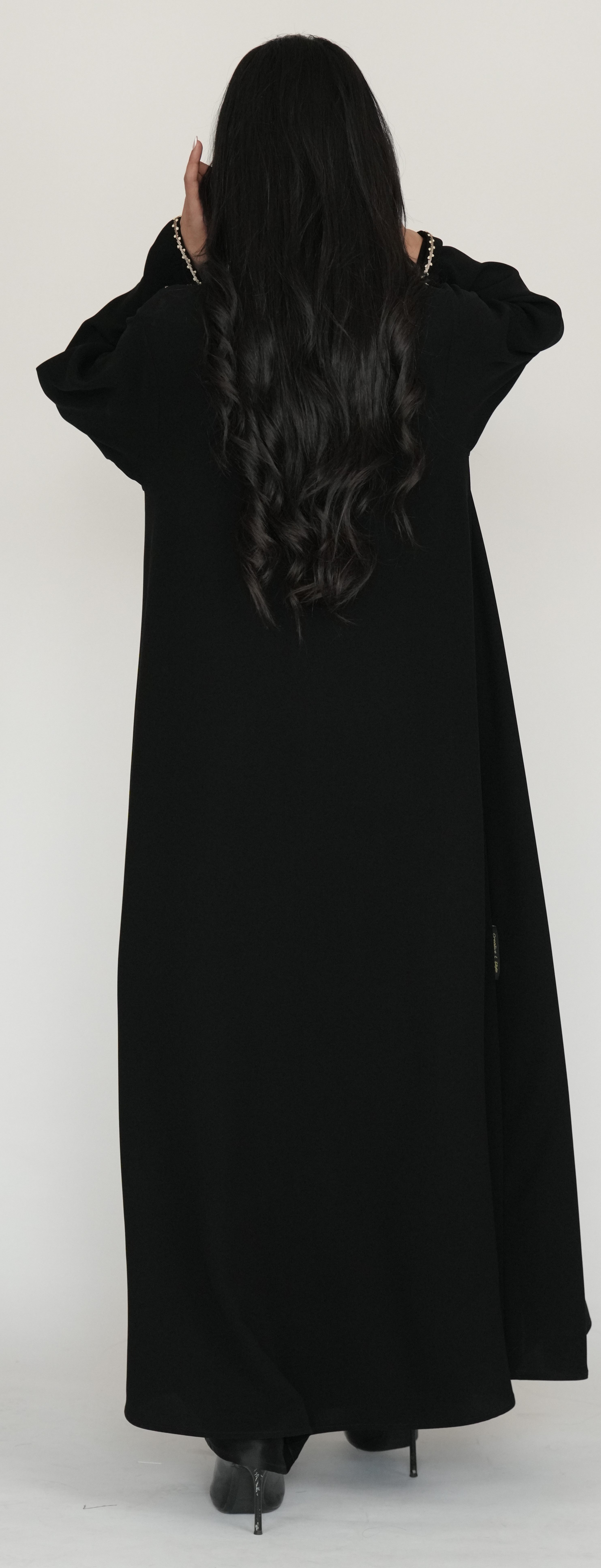 Black Open Abaya
