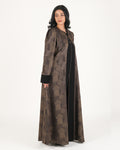 Elegant Korean Textured Brown Abaya