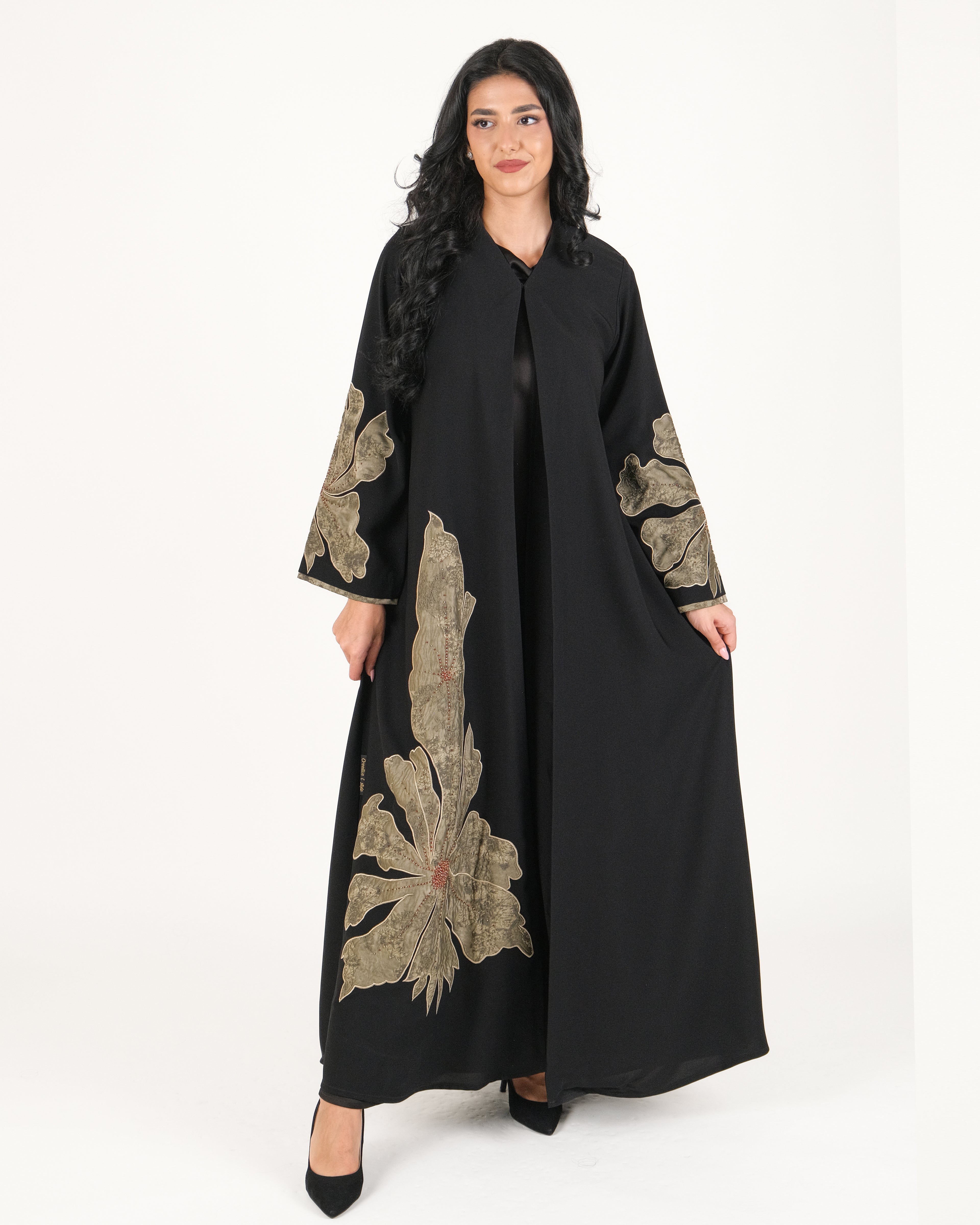 Moroccan Nida Abaya with Handwork & Embroidery