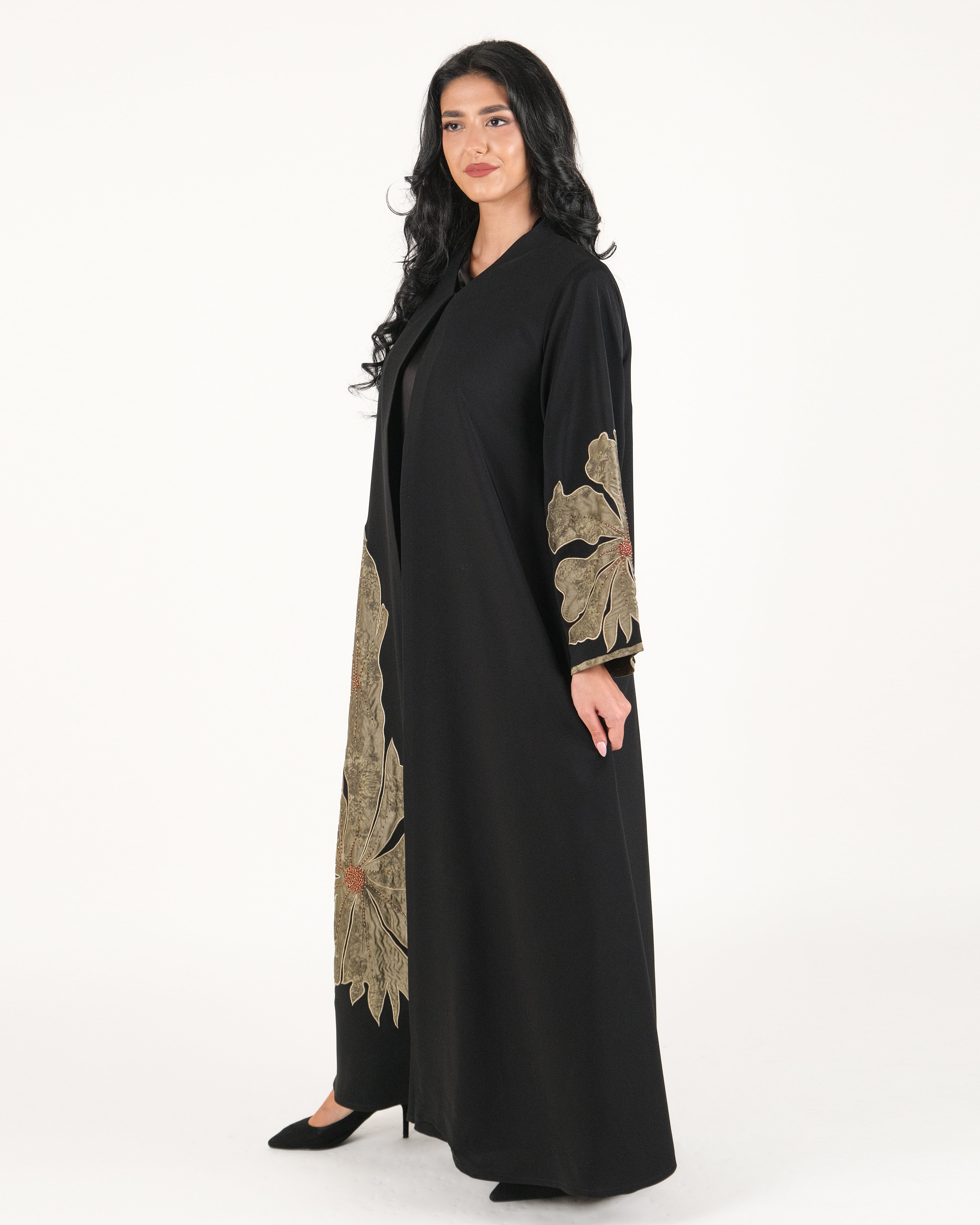Moroccan Nida Abaya with Handwork & Embroidery