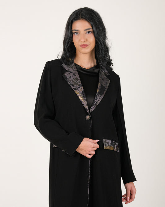 Blazer with Golden Brushstroke