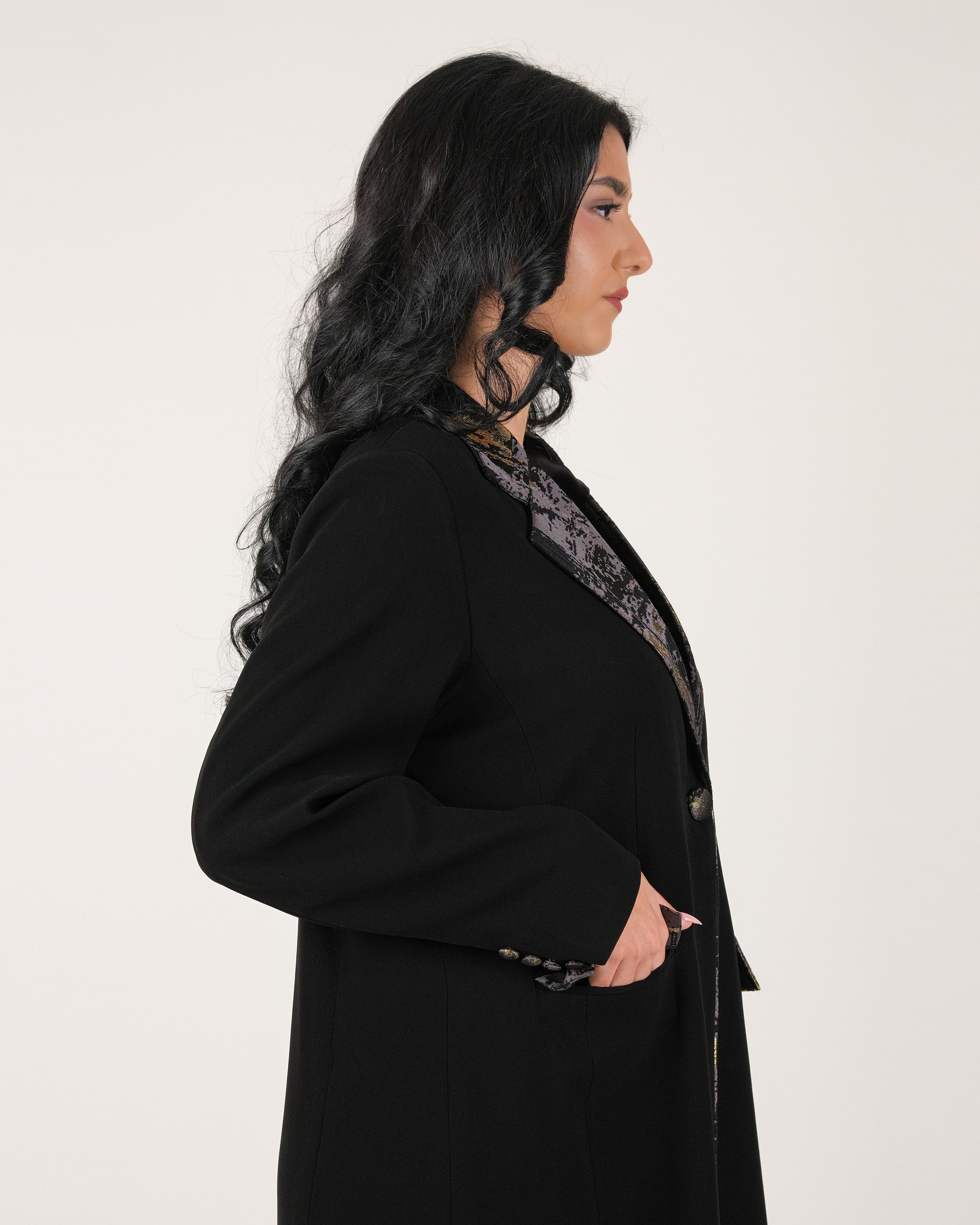 Blazer with Golden Brushstroke