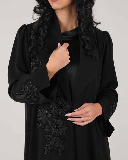 Grace in Floral HandWork Abaya